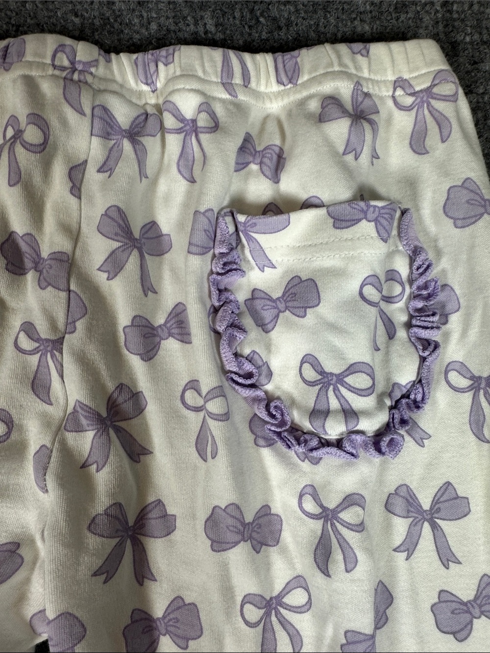 Eyelet & Ivy Wandering Bows Pajama Pants Pima Cotton Girl’s Size 14 - Picture 6 of 7